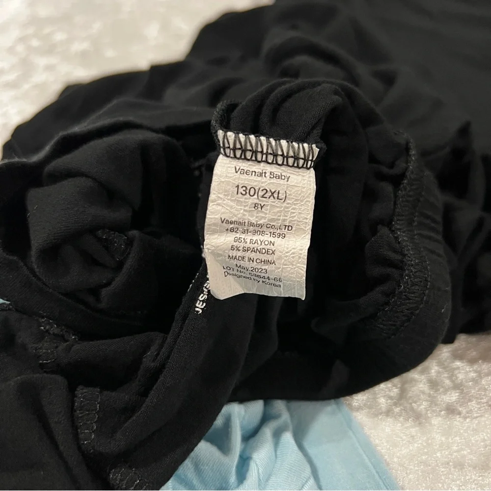 Vaenait Baby Lot Bundle 3 Pajama Set Black & Blue Size 8 Years (2XL) Boys Kids - Picture 9 of 9